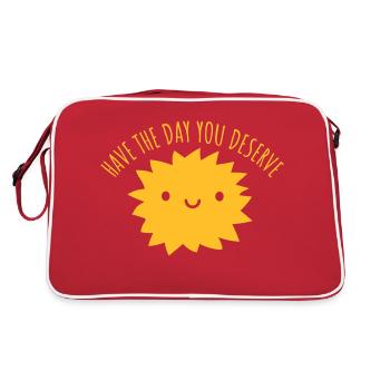 the day you deserve - Retro Bag - red/white - Back