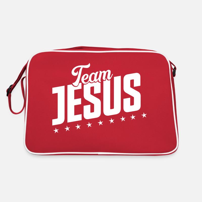 L’équipe Jésus - Sac Retro - rouge/blanc