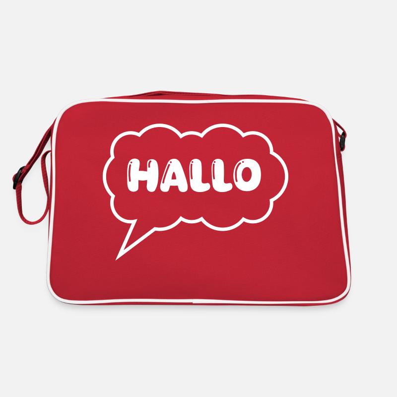 Speech bubble Hello Retro Bag