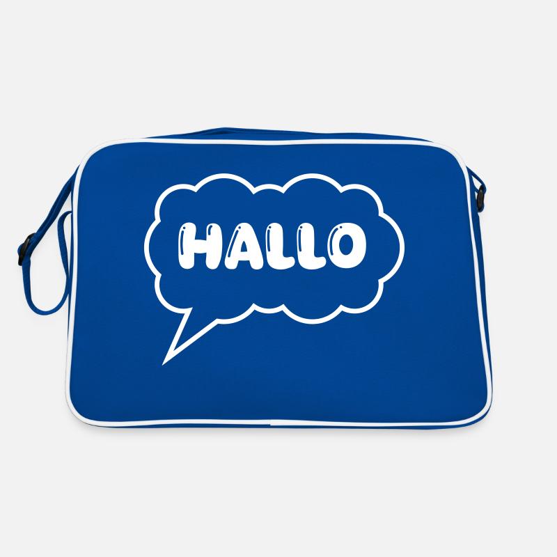 Speech bubble Hello Retro Bag