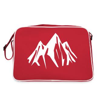 montagnes - Sac Retro - rouge/blanc - Dos