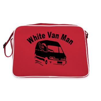 White Van Man For Dark Shirts - Retro Bag - red/white - Back