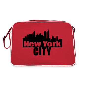 nyc NEW YORK CITY - Sac Retro - rouge/blanc - Dos