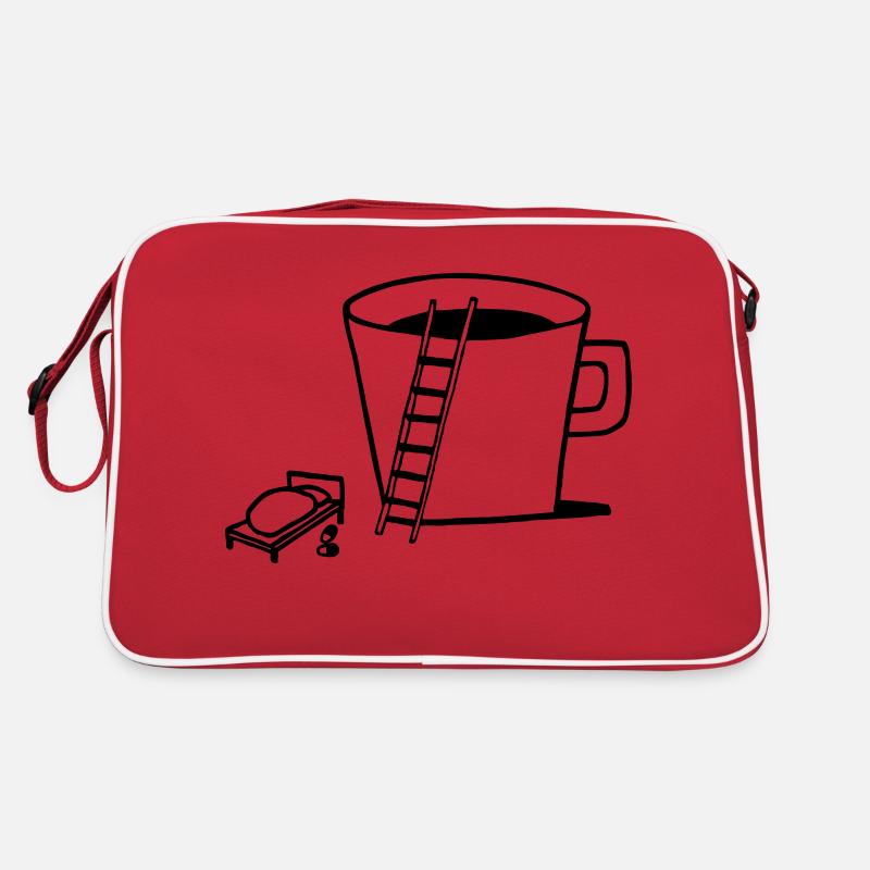 good rning-coffee - Retro Tasche - Rot/Weiß