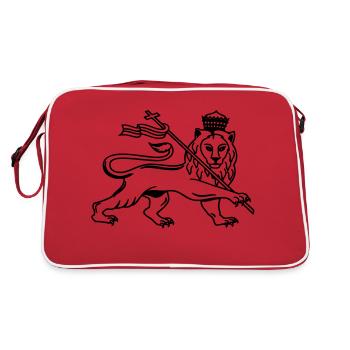 Reggae lion eu - Retro Bag - red/white - Back