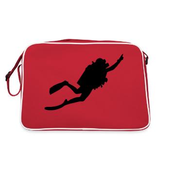 diver - Retro Bag - red/white - Back