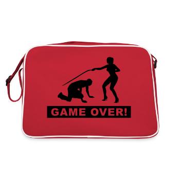 cerf la nuit - Sac Retro - rouge/blanc - Dos