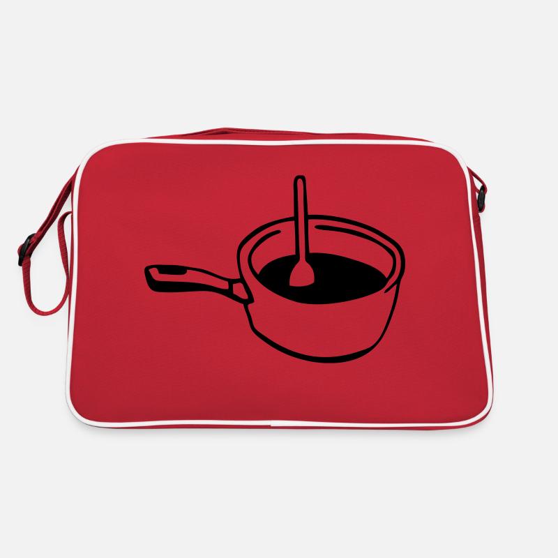 pan saucepan kitchen spoon chef Retro Bag
