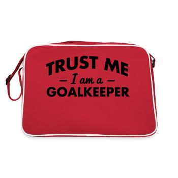 trust me i am a goalkeeper - Retro Bag - red/white - Back