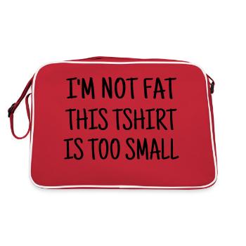 Fat - Chubby - Sport - Diet - Humor - Plump - Joke - Retro Bag - red/white - Back