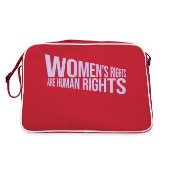 citation féministe sur les droits des femmes - Sac Retro - rouge/blanc - Dos