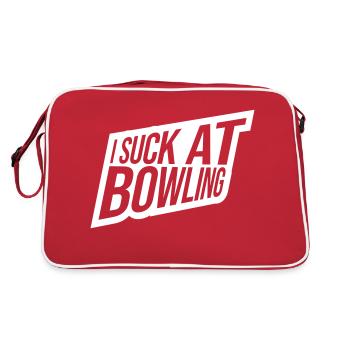 Je suis nul au bowling - Sac Retro - rouge/blanc - Dos