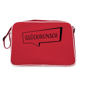 Congratulations - Retro Bag - red/white - Back