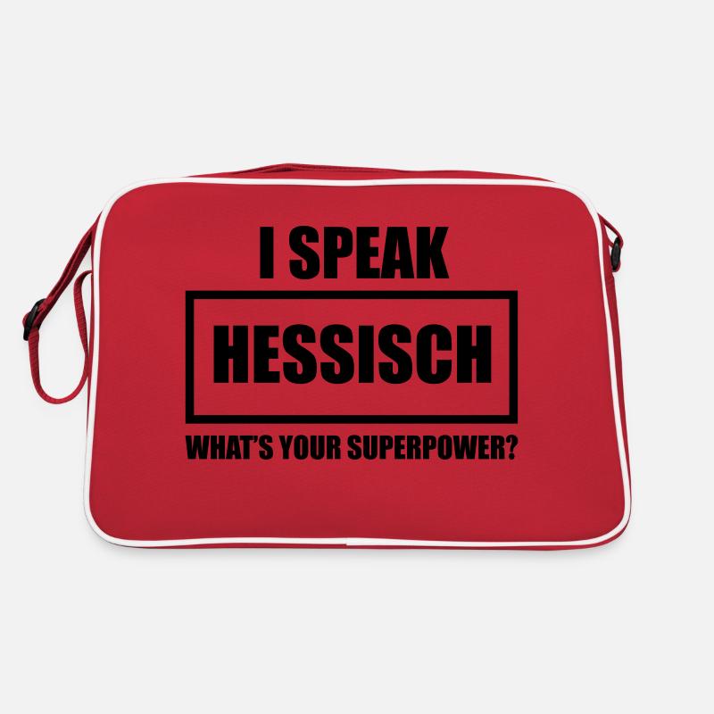 I Speak Hessisch Retro Tasche