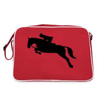 horse - Retro Bag - red/white - Back