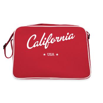 Californie - Sac Retro - rouge/blanc - Dos