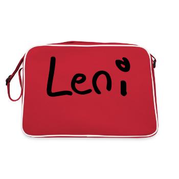 leni - Sac Retro - rouge/blanc - Dos