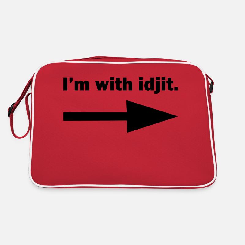 I'm with idjit Retro Bag