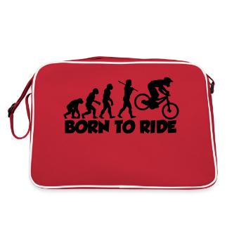 mtb evolution downhill born to ride - Retro Bag - red/white - Back