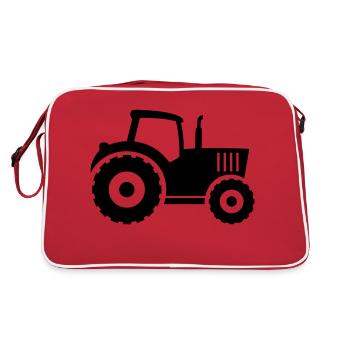 Farm Tractor - Retro Bag - red/white - Back