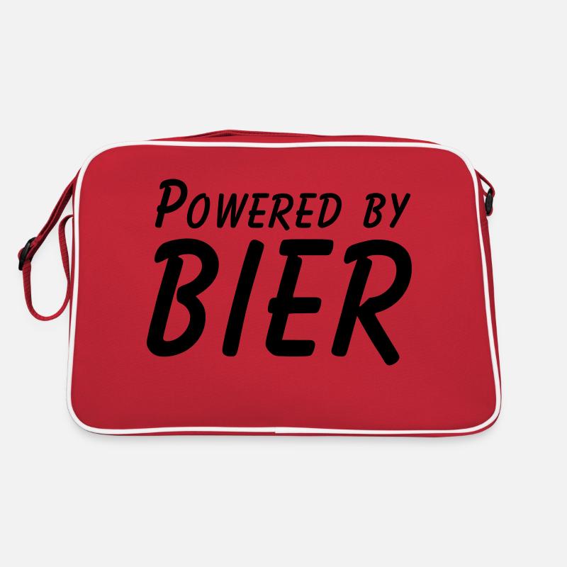 powered by bier Retro Tasche