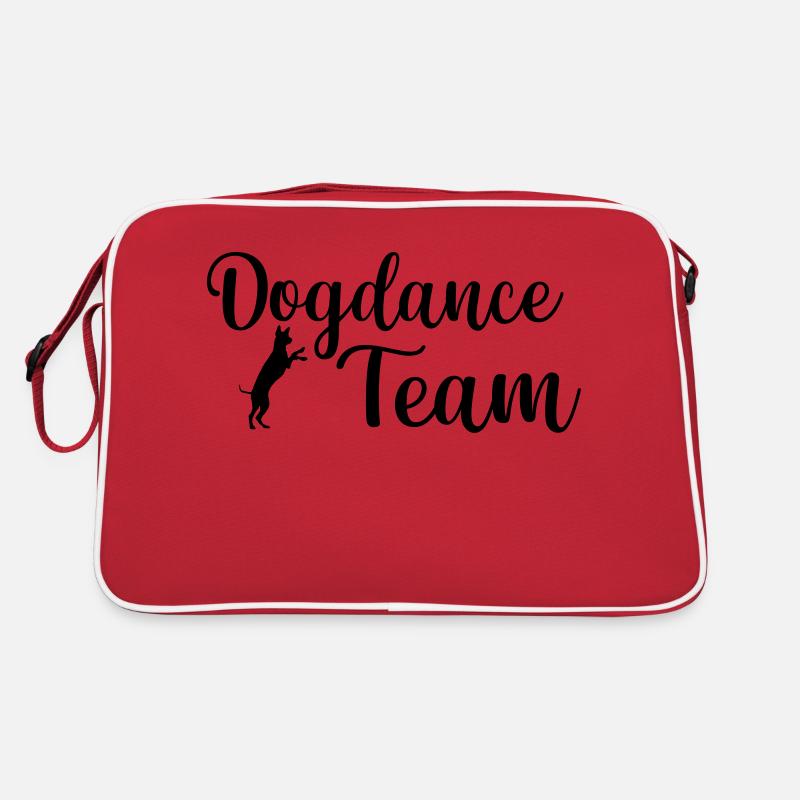 Dog Dancing Hundesport - Retro Tasche - Rot/Weiß