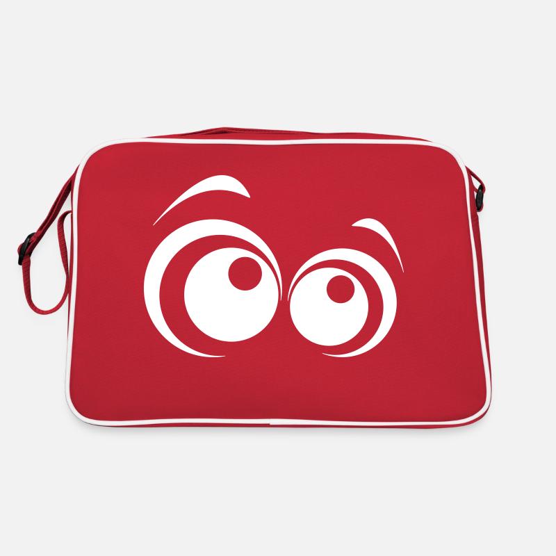 Lüstige Augen Retro Tasche