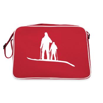 Randonnée à ski en montagne - Sac Retro - rouge/blanc - Dos