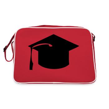 Chapeau d’étudiant - Sac Retro - rouge/blanc - Dos