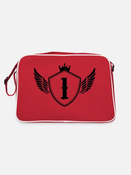 Armoiries 1 - Sac Retro - rouge/blanc - Dos