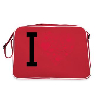i love design 2 - Retro Bag - red/white - Back