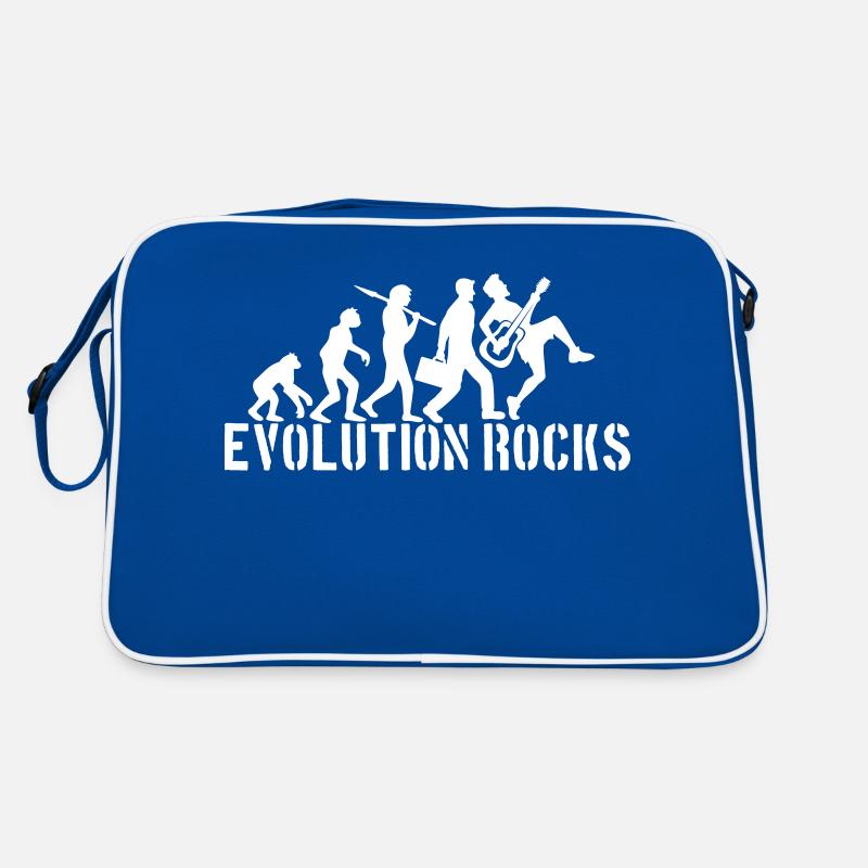 Evolution Rocks Guitars Music Playing Guitarist Retro Bag