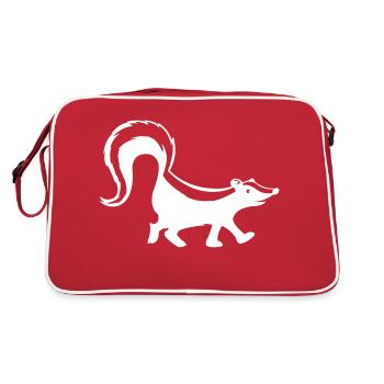 mouffette - Sac Retro - rouge/blanc - Dos