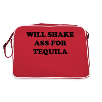 je vais secouer mon cul pour de la tequila - Sac Retro - rouge/blanc - Dos