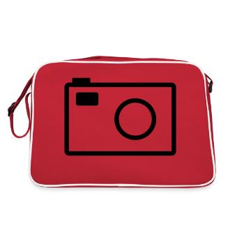 caméra - Sac Retro - rouge/blanc - Dos