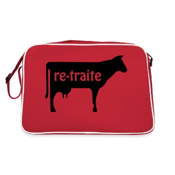 re-traite - Sac Retro - rouge/blanc - Dos