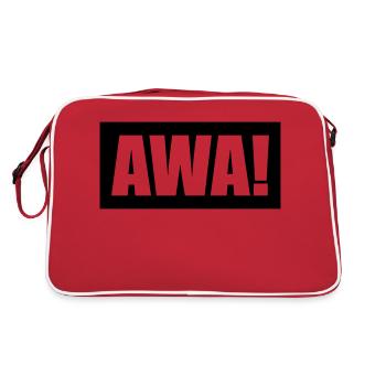 Awa - Retro Tasche - Rot/Weiß - Hinten