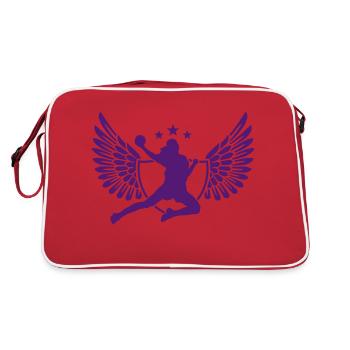 handball - Sac Retro - rouge/blanc - Dos