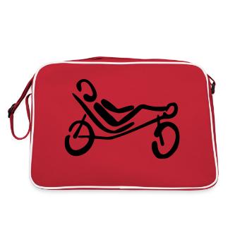 Couchée de bicyclette - Sac Retro - rouge/blanc - Dos