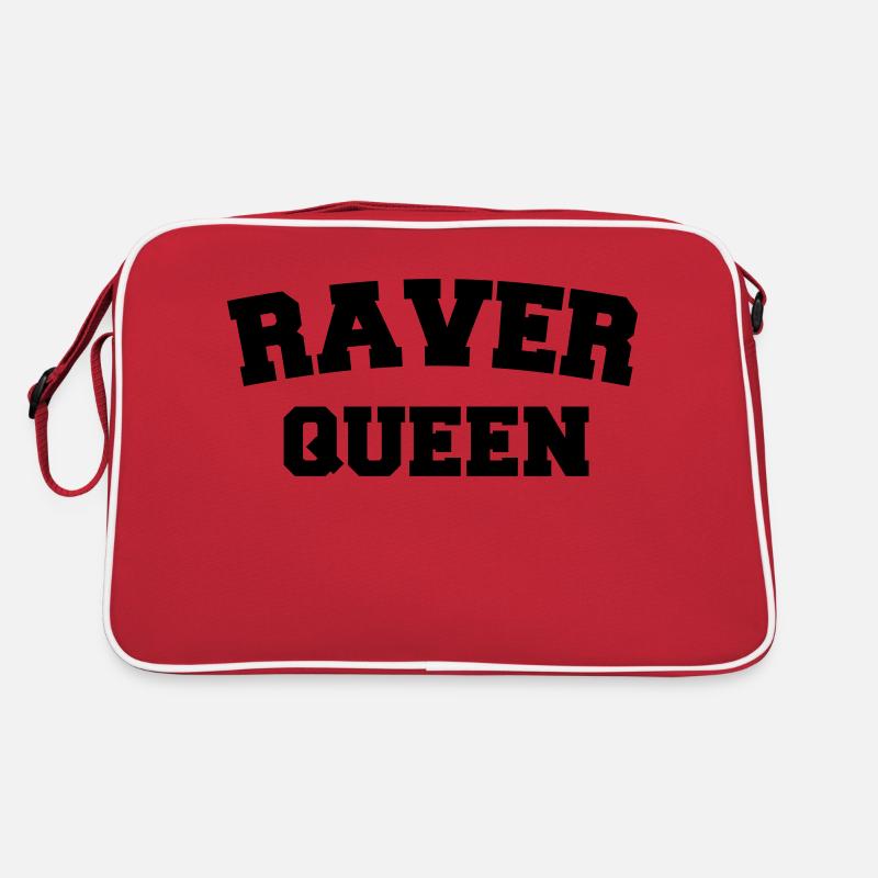 Raver Queen - Retro Tasche - Rot/Weiß