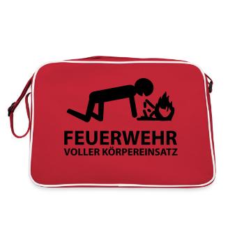 feuerwehr_koerpereinsatz - Sac Retro - rouge/blanc - Dos