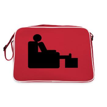 couch - Sac Retro - rouge/blanc - Dos
