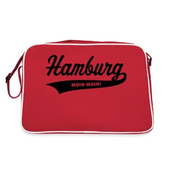 Hambourg - Moin Moin! - Sac Retro - rouge/blanc - Dos