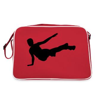 breakdancer - Retro Bag - red/white - Back