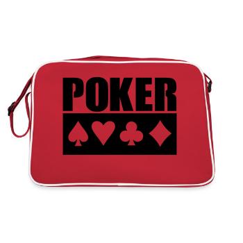 Poker - Sac Retro - rouge/blanc - Dos