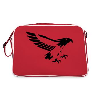 vole d'aigle puissant- 14 - Sac Retro - rouge/blanc - Dos