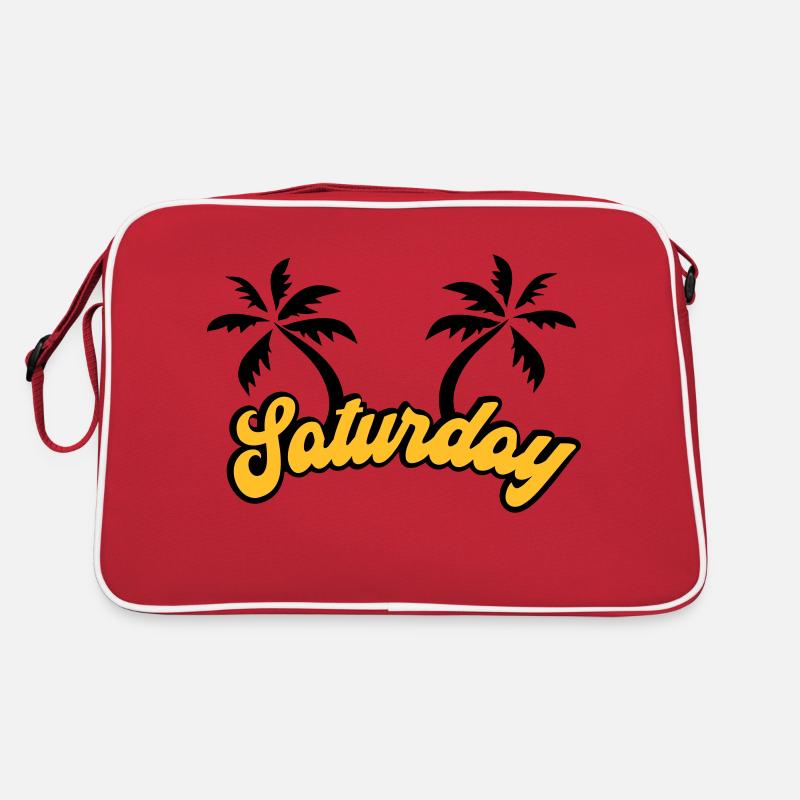 Samedi Le design du week-end - Sac Retro - rouge/blanc