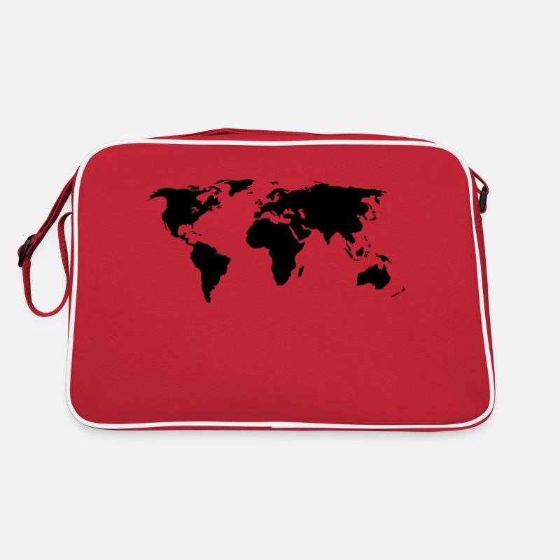 World Map Retro Bag
