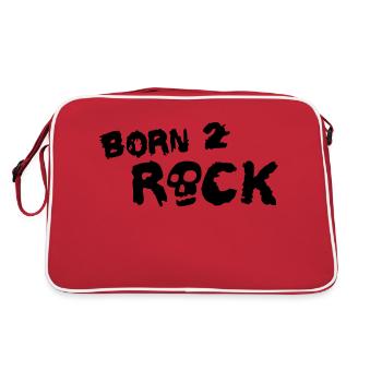 born_2_rock_1c - Retro Bag - red/white - Back