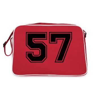 57 - Retro Bag - red/white - Back